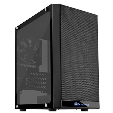 Silverstone SilverStone Technologies PS15B-RGB Micro ATx Computer Case; Tempered Glass RGB; Black PS15B-RGB